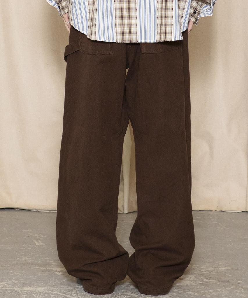 GLACK Gp156 Veiled Carpenter Pants (Brown)