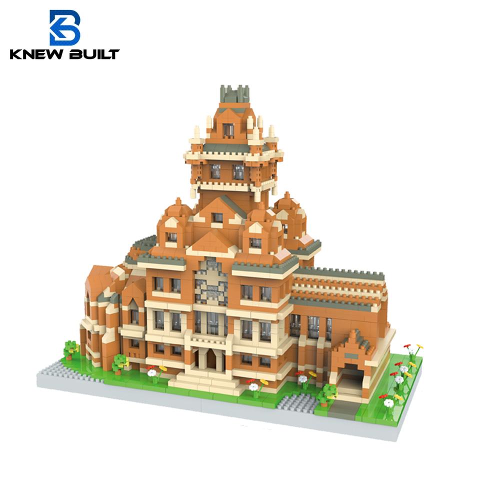Harvard University Micro Mini Building Blocks Assembly Puzzle Entertainment Toys Creative Desktop Decorations Patty Gift