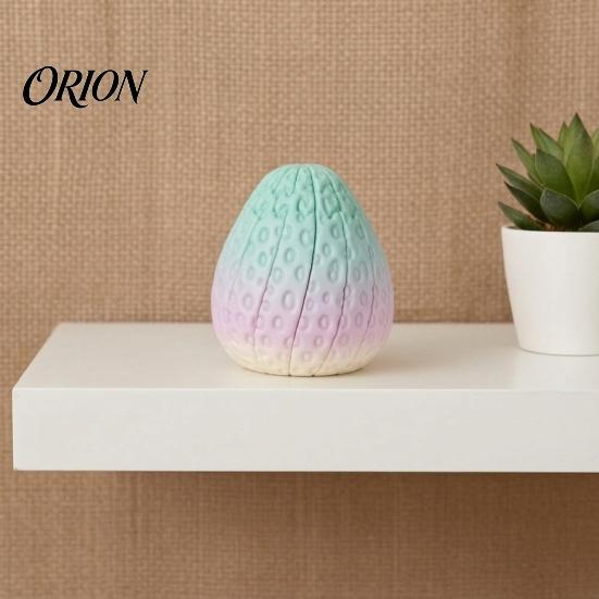 Strawberry Anxiety Reduction Toy 3D Printed Twisting Toy, Stress Relief Slippery Rotating Articulated Spiral Fruit Fidget for Home Decoration