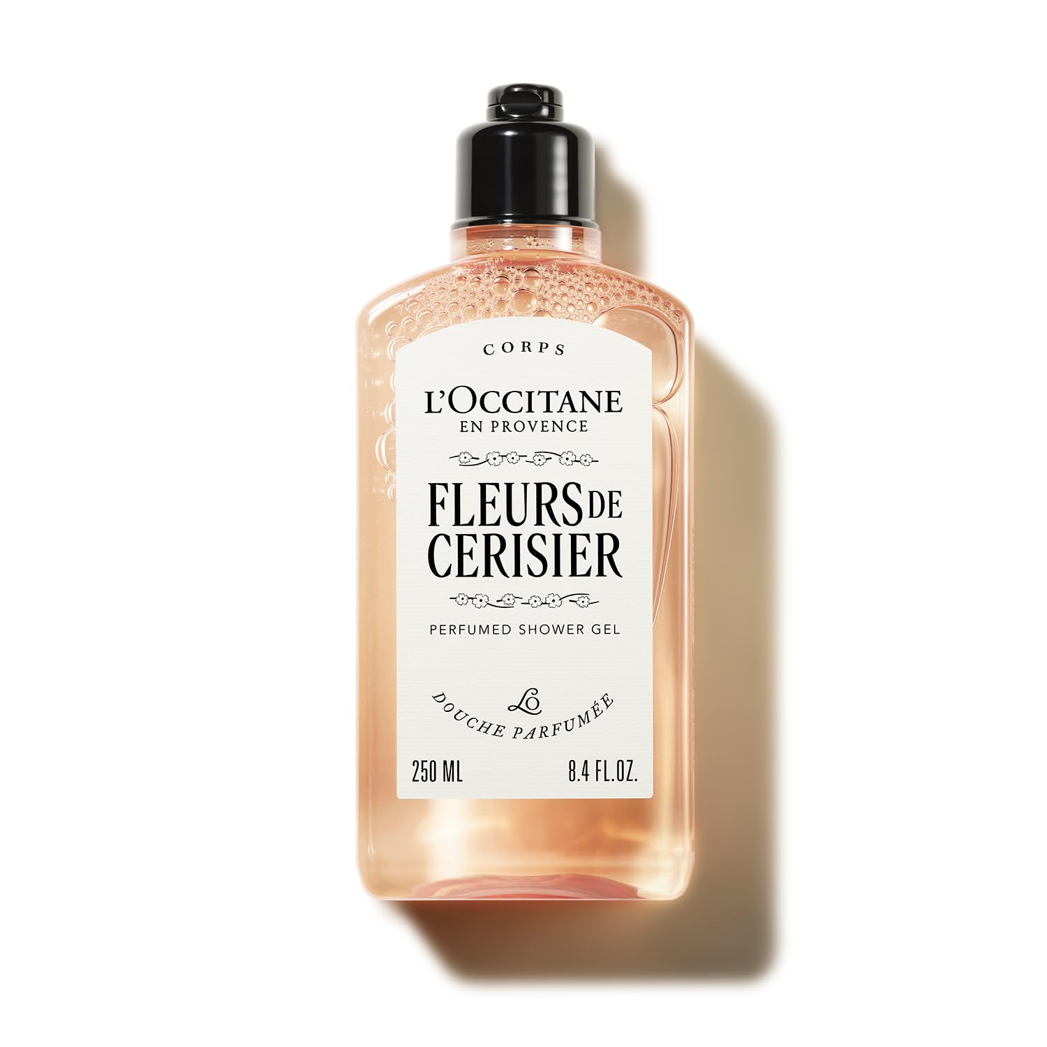 

Fleur de Sourisie Sakura Perfumed Shower Body Popular Gift for Men and Birthday Gift L OCCITANE (Cherry Blossom) Gel, 250mL, Wash, Women,