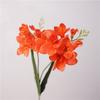 Decor Realistic Artificial Vanilla Orchid Flower 3D Durable Silk Flower Moisturizing Texture Fake Flower Wedding Arrangements