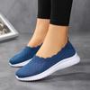 Women's Casual Walking Shoes for Mature Mothers - Large Sizes, Low-Cut, Slip-On Design