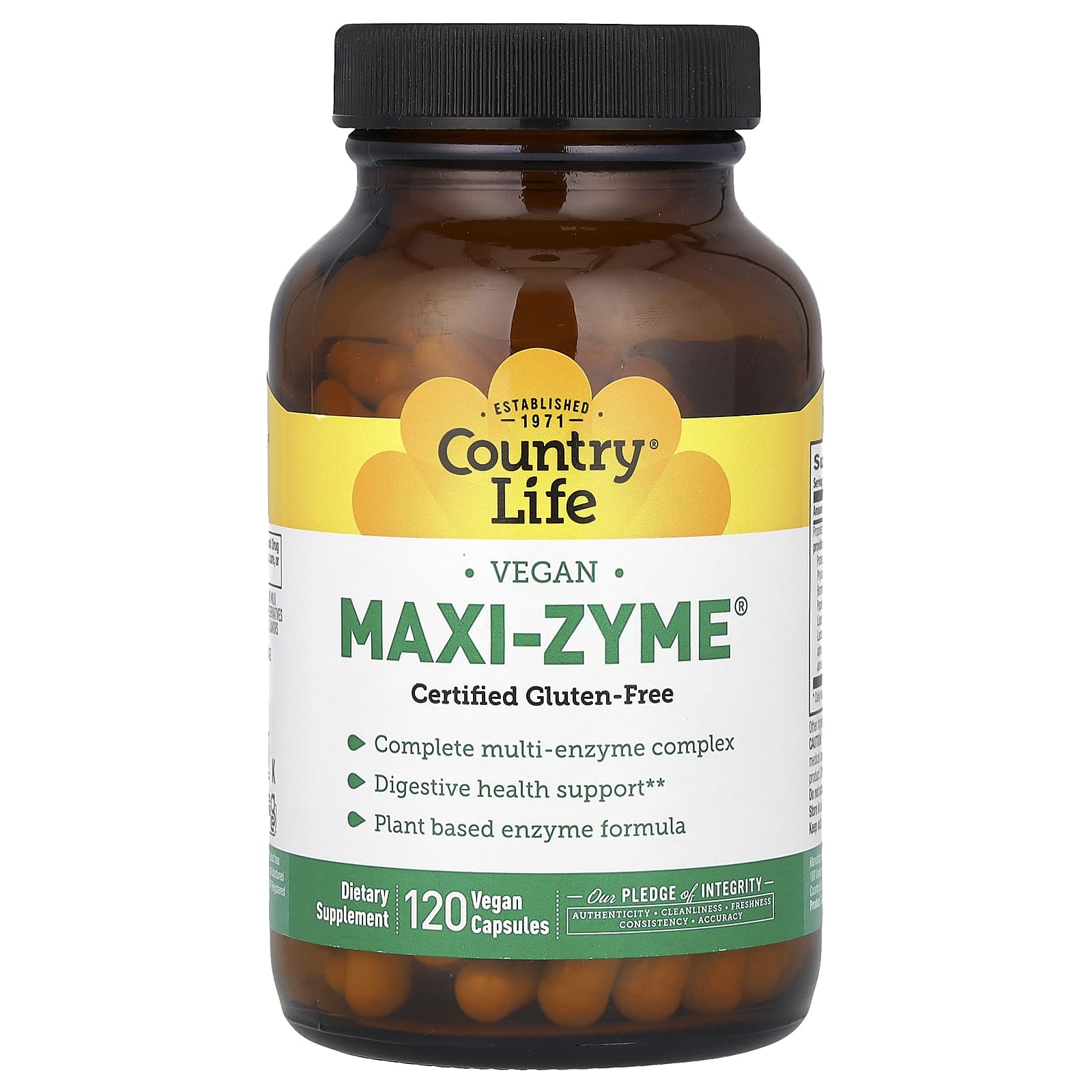 

Country Life, Maxi-Zyme, 120 Veggie Capsules