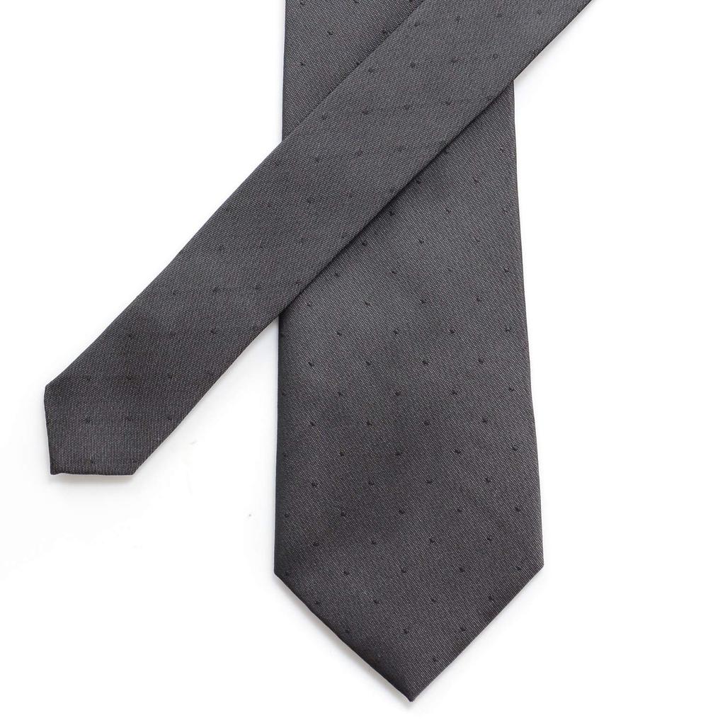 [FORMAL] Formal tie for funerals and memorial services, gray silk, formal wear, funeral, memorial service, condolence visit, men's (Pattern A)