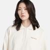 Timberland Solid Logo Casual Long Sleeve Polo Shirt Women Tops Smoke-White A6HVS-V04