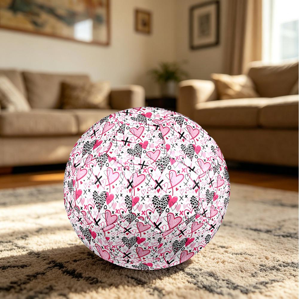 1pc Heart Love Size 5 Soccer Ball Professional Match Training Football Indoor &Outdoor Sports Ball Lightweight Durable M6561
