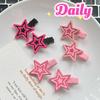 Y2K Star Hairpin Shiny Star Hair Clips New Fashion Side Bang Duck Mouth Clip Hair Accessories For Cool Girls