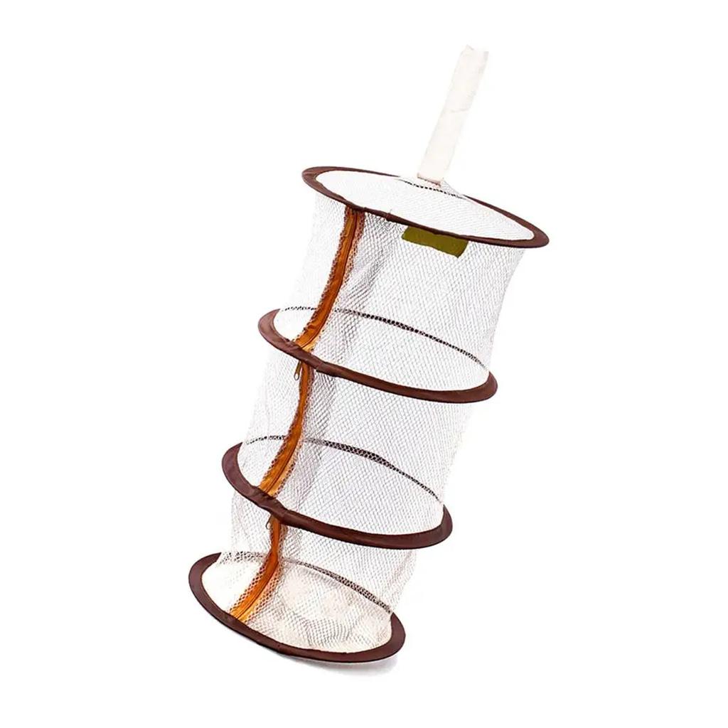 Cesta de Secado para Sujetadores con Cremallera a Prueba de Viento 3 Capas Red Colgante Cesta de Almacenamiento de Malla Organizador Cesta de Secado Colgante para Ropa Sujetadores