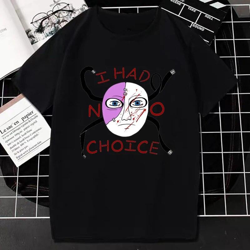 Tričko Sally Face Horror Game Print Tričko Kawaii Harajuku Anime Oblečení Ženy Unisex Móda Ležérní Tričko Hiphop Gothic Streetwear