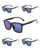 5pcs Korean Retro Sunglasses for Men Driving Mercury Lens Fashion Eyewear