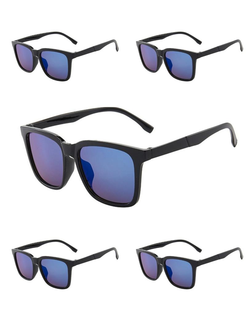 5pcs Korean Retro Sunglasses for Men Driving Mercury Lens Fashion Eyewear