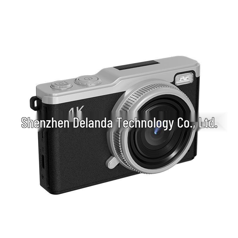 4K HD Digital Zoom Camera with Front/Rear Flip Screen - Entry-Level Mirrorless for Students and Parties