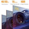 Flexible HDTV Cable Highly Speed 18Gbps Transfer for 4K Clearly Video Streaming High Performances Video Quality
