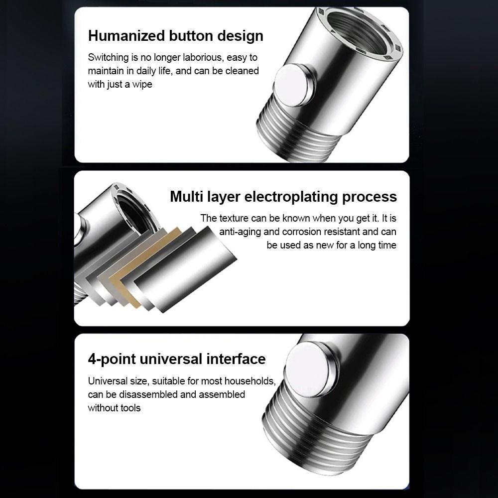 Water Flow Control Shower Flow Stop Valve One-Button Shower Head Control Switch Shower Accessories