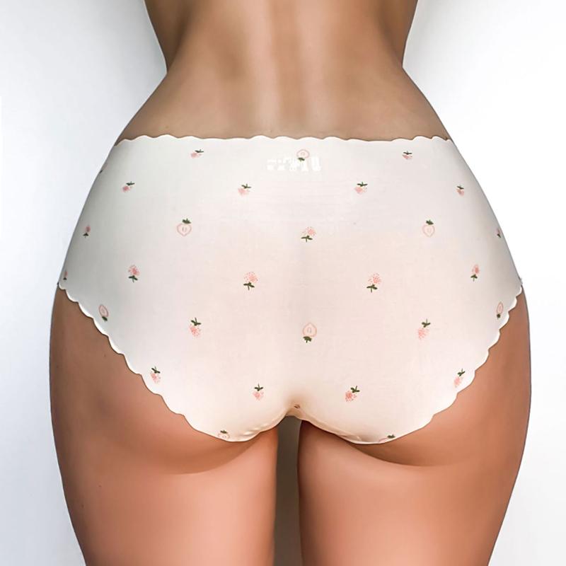 Women's Seamless Ice Silk Panties Ultra-thin Summer Underwear Bikini Underwear Panty Briefs Knickers Underwears