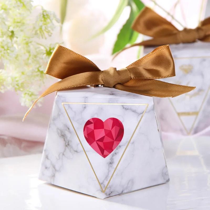 500pcs Heart Shape Valentine's Day Stickers Birthday Party Seal Labels Good Cute Stickers Box Tag