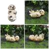 Detailed Golden Retrievers Puppy Dog Resins Miniature Figure Ornament for Creative Landscape and Home Desktop Decors