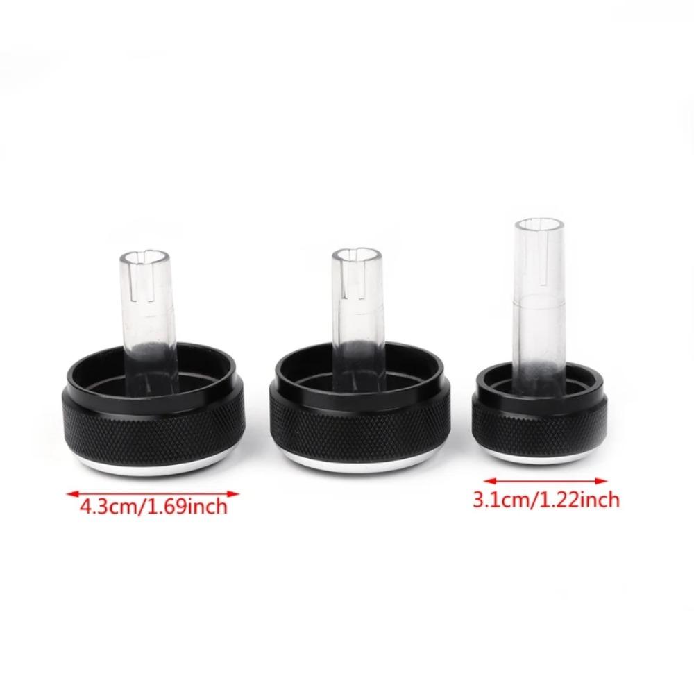 3Pcs Car Air Conditioning Knob Aluminum Alloy AC Heat Control Switch Car Air Conditioning Button Car AC Knob Auto Replacement