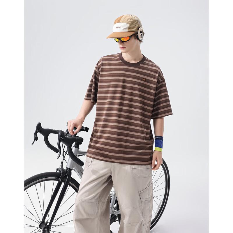 Demana Striped Color-block Short Sleeve T-shirt
