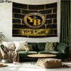 Custom Name BSC Young Boys Printed Tapestry – Wall Hanging for Bedrooms, Dorms, and Home Decor