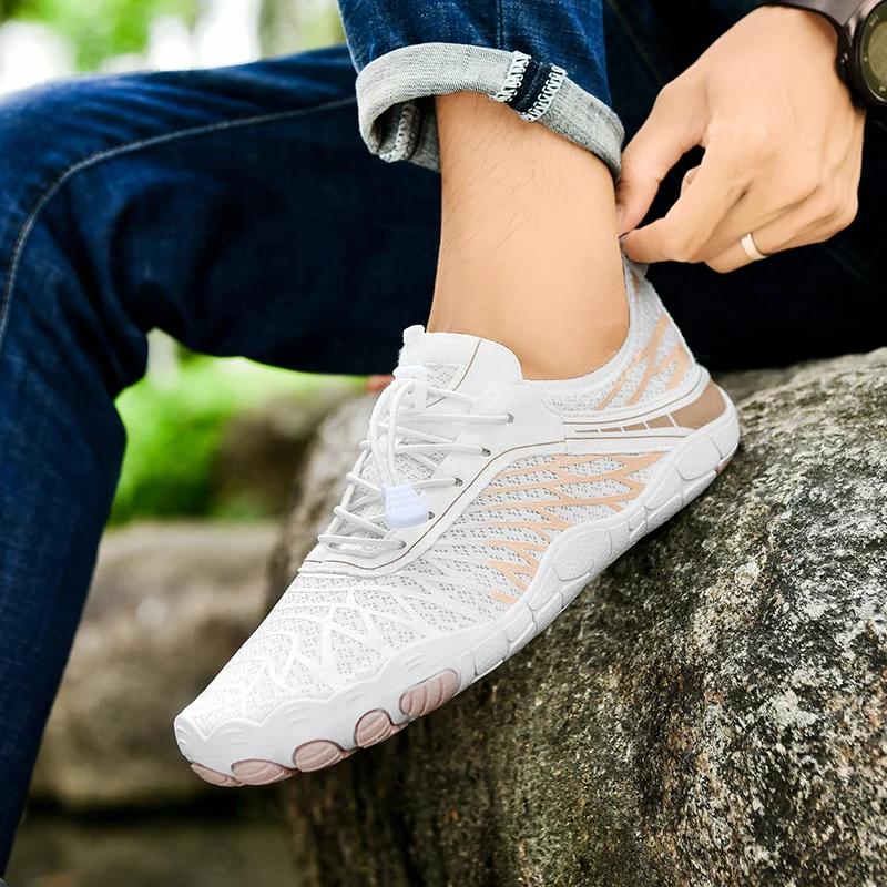 Unisex Barefoot Shoes Outdoor Training Running Shoes Quick-Drying Swimming Aqua Shoes Lightweight Women Casual Fitness Shoes