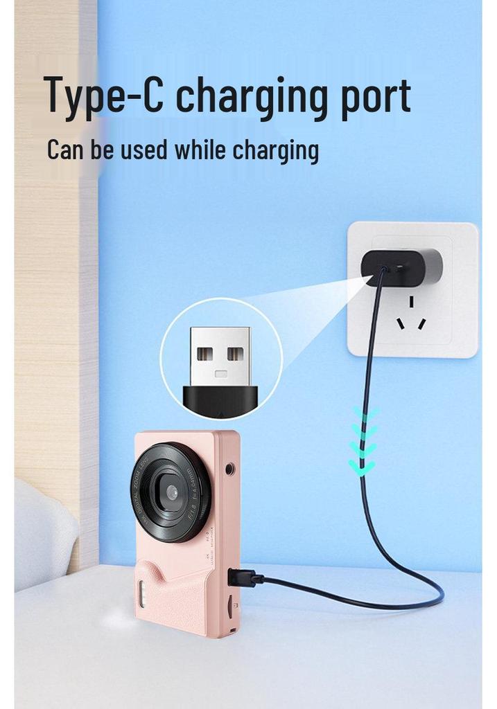 HD Mini Digital Camera for Students: Home & Selfie Camcorder