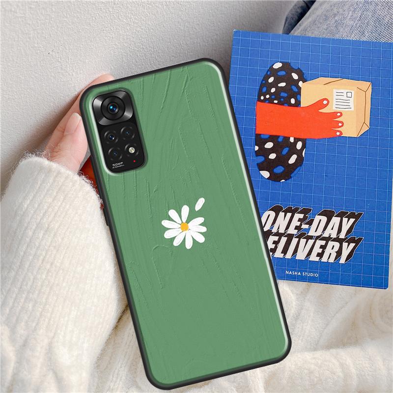 Green Aesthetic Case For Redmi Note 11 Pro Cover For Redmi Note 10 Pro 8 9 10S 11S 9A 9C K50 K40 Gaming