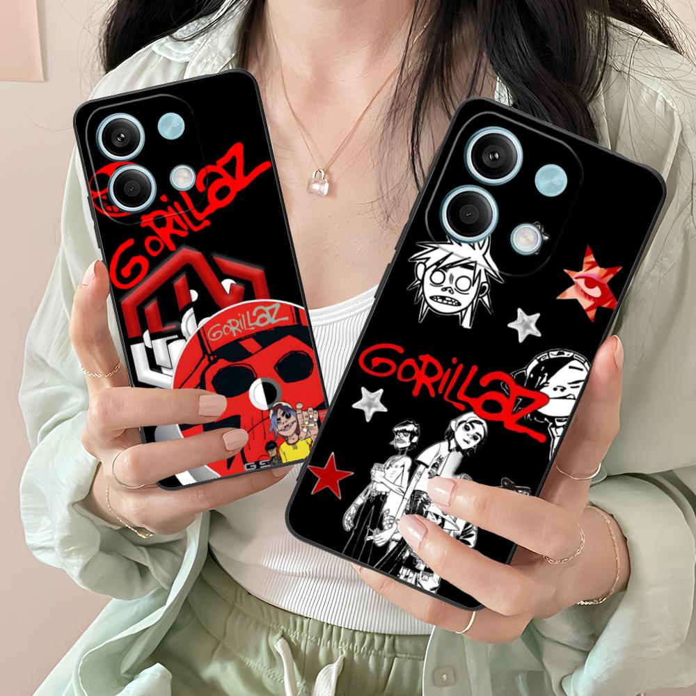 Mobile Gorillaz Phone Case for Xiaomi Redmi Note 14 13 12 11 A5 3 2 1 Pro Plus 4G 5G Colour Printing Pretty Cellphones Cover