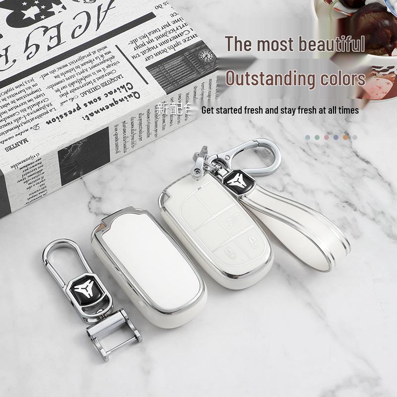 Jeep Key Cover for Grand Commander, Compass, Cherokee, Renegade, Dodge Grand Cherokee