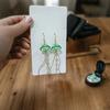Ocean Series Dreamy Jellyfish Slimming Crystal Tassel Earrings for Girls