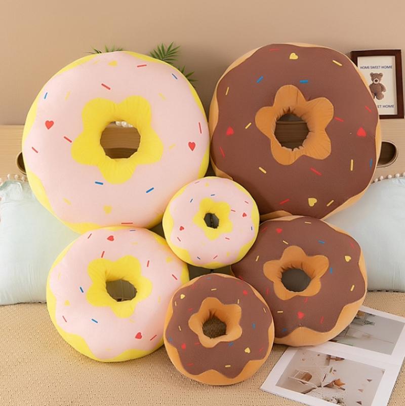 30cm Cute 3D Donut Throw Pillow Round Round Cake Pillow Sofa Seat Cushion Girl Office Nap Mat Kids Pillow Home Decor Best Gift