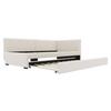 Daybed 90x200cm with Pull-out Bed Sofa Bed Single (No Mattress) Minimalist Styling Beige Gray Double Rollaway