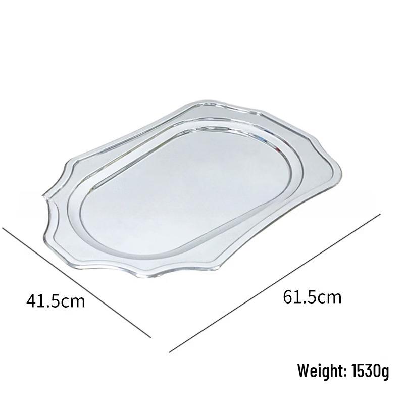 HANDUN Stainless Steel Commercial Serving Plate