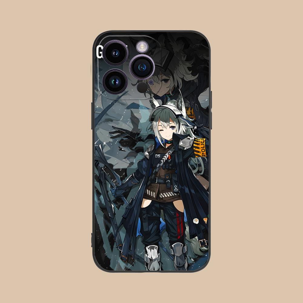 Arknights Grani Matte TPU Mobile Phone Case for iPhone 17 16 15 14 13 12 11 X XR XS 8 7 Air Pro Max Plus Mini Colorful Cover