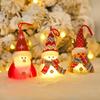 Christmas Gnome Hanging Ornaments with Lights Handmade Snowman Gnome Figurine Hanging Home Decorations for Shelf Table Fireplace Christmas Tree
