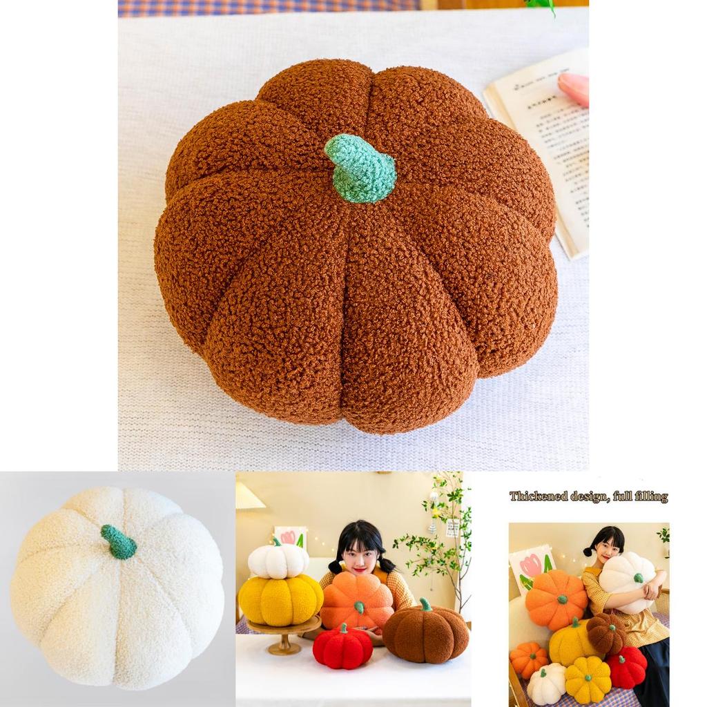 Cute Plush Pumpkin Pillow For Halloween And Home Decoration Soft And Skin-friendly Fabric
