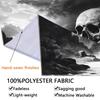 2D Black and White Skull Wall Tapestry Waterfall Background Cloth for Party & Home Decor