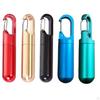 Keychain Pill Holder Metal Portable Case Container for Office Purse Outdoor