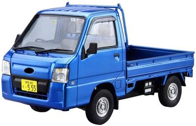 Aoshima Bunka Kyozai The Model Car Series 4 Subaru TT2 Sambar Truck WR Blue Limited 2011 Plastikmodell (AOSHIMA) 1/24 Nr.