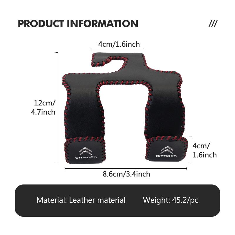 Leather Car Seat Back Head Rest Double Hook Handbag Bracket For Citroen Grand Berlingo Jumper Celysee Xsara Picasso Aircross aia256