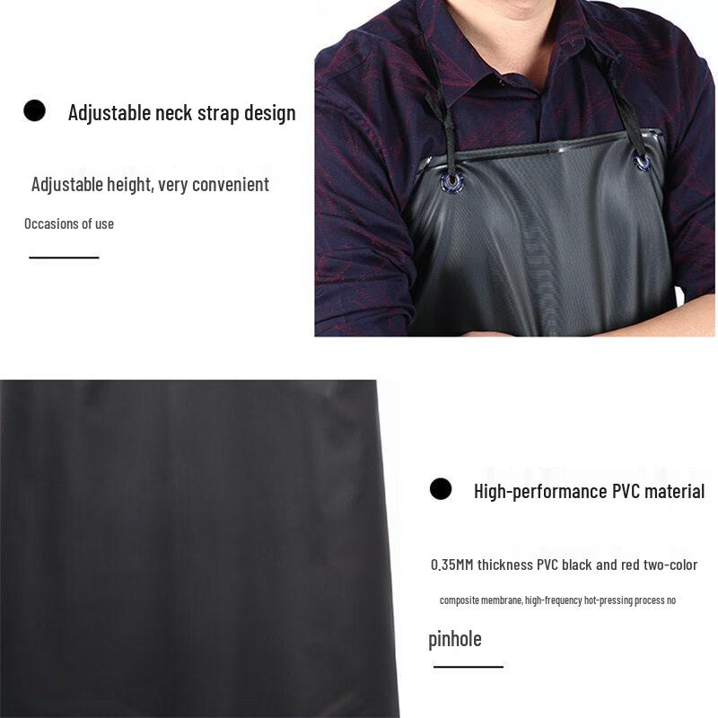 Heavy-Duty PVC Double-Layer Waterproof Work Apron