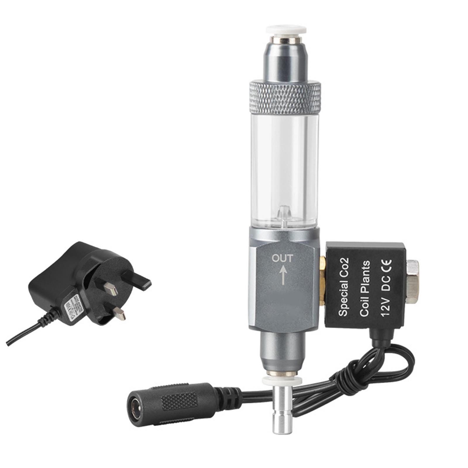 

Professional CO2 Check Valve Bubble Counter for Fish Tanks Hydroponics Aluminum Alloy Material Leak Proof Gas Regulation Device