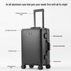 PACKAGE FASHION All Aluminum-Magnesium Alloy Travel Luggage for Women
