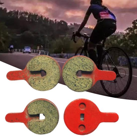 2 Pair Bicycle Brake Pad Smooth Braking Well Adaptability Low Noise Semimetal Resin