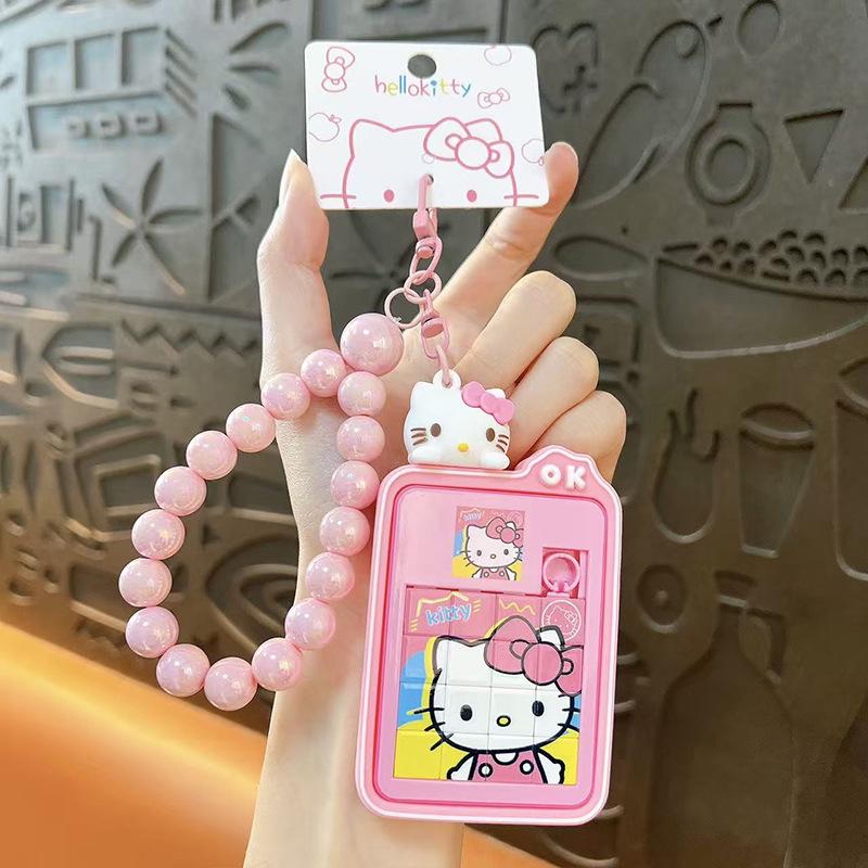 Porte-clés Puzzle Capybara Huarong Road:  Pendentif de Cartable Capybara Mignon et Petit Cadeau