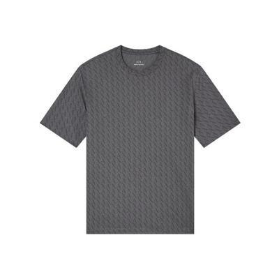 Armani Exchange Mens Logo All-Over Print T-Shirt