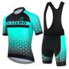 Salexo 2025 Cycling Clothes Summer Men Cycling Jersey Set Triathlon Riding Bike MTB Bib Pants Suit Short Sleeve Cycling Clothing