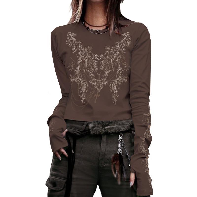 Women's Slim Fit and Slimming Long Sleeved Top T-shirt