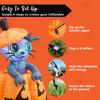 Joyfy 1,5 m Halloween Animierte Kätzchen auf Kürbis aufblasbar Außen Dekoration Halloween Aufblasbar Hof Rasen Aufblasartikel
