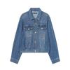 Spring 2026 Korean Style Women's Cropped Denim Jacket 